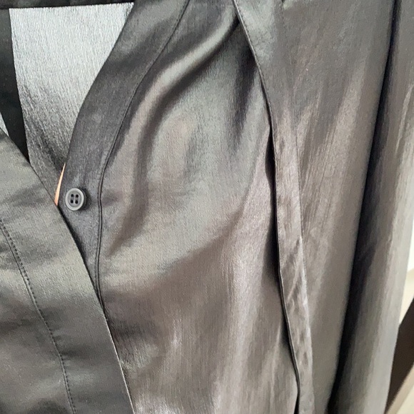 Never worn top - has a silky/leathery look to it - Picture 2 of 4